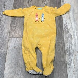 Pekkle Yellow Crayon-Themed Kids One Piece
